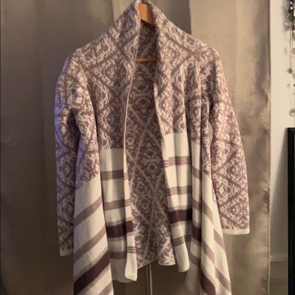 Hand knit cowl shawl sweater